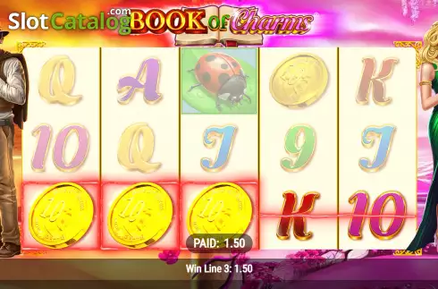 Win Screen 3. Book of Charms (Realistic) slot