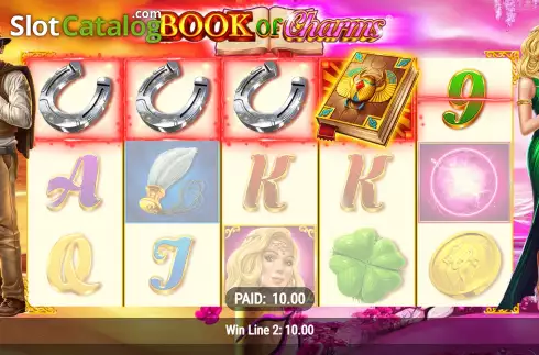 Bildschirm7. Book of Charms (Realistic) slot