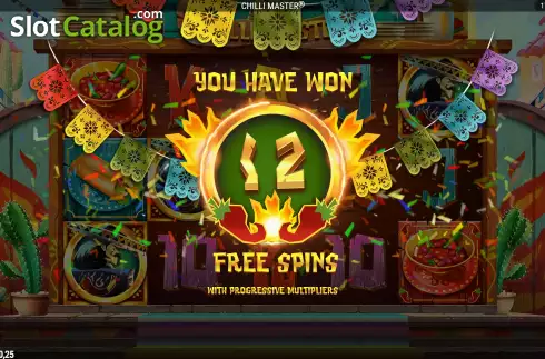 Free Spins Win Screen 2. Chilli Master slot