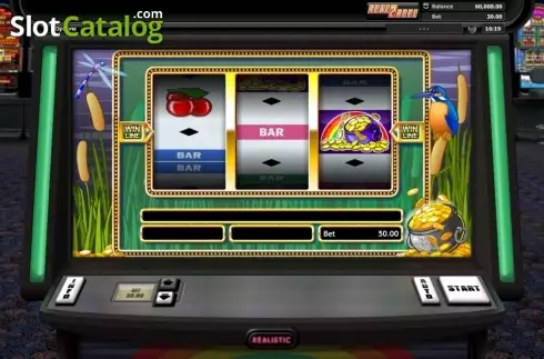 Reels screen. Over The Rainbow slot
