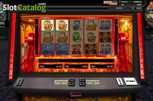 Win screen. Riverboat Gambler slot