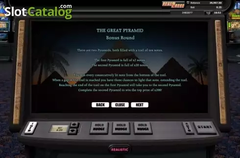 Paytable 3. The Great Pyramid slot