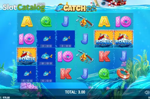 Free Spins Win Screen. Catch 22 slot