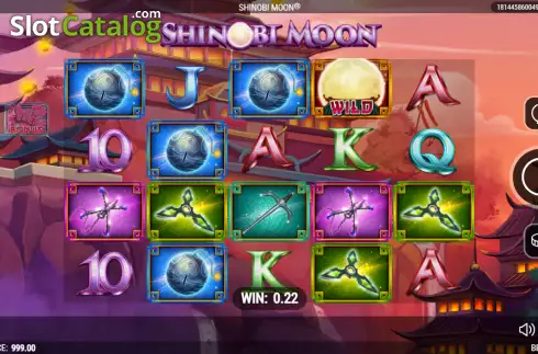 Game screen. Shinobi Moon slot