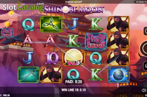 Win screen 2. Shinobi Moon slot