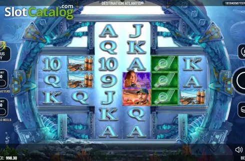 Reels screen. Destination Atlantis slot