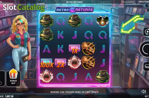 Ekran2. Retro Returns yuvası