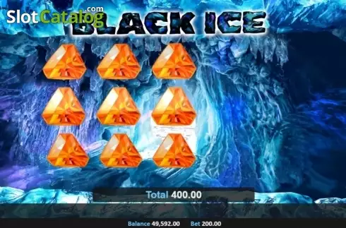 Win Screen. Black Ice slot