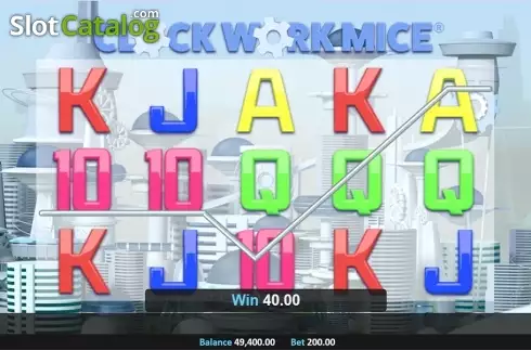 画面3. Clockwork Mice (クロックワーク・マイス) カジノスロット