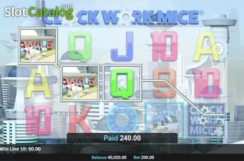Wild win screen 2. Clockwork Mice slot