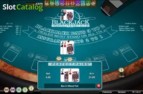 Reel screen. Blackjack (Realistic) slot
