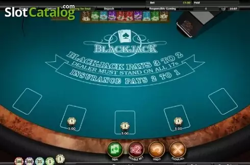 Reel screen. Blackjack (Realistic) slot