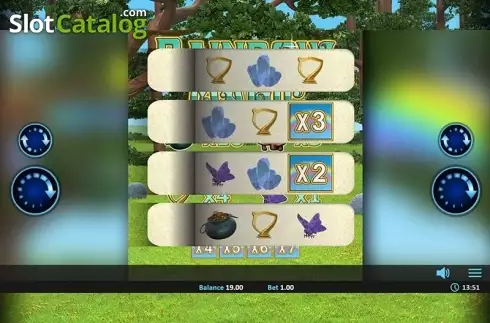 Game Screen. Rainbow Magic Pull Tab slot