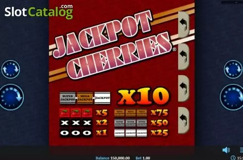 Game Screen 1. Jackpot Cherries Pull Tab slot