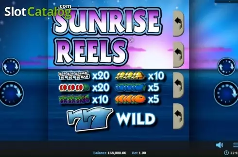 Game Screen 1. Sunrise Reels Pull Tab slot
