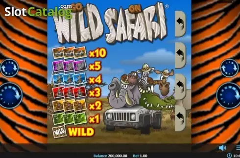 Ekran2. Go Wild on Safari Pull Tab yuvası