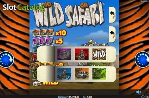 Écran3. Go Wild on Safari Pull Tab Machine à sous