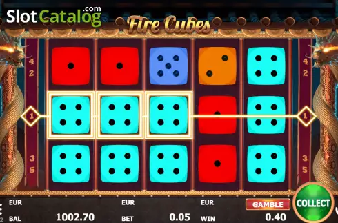 Bildschirm4. Fire Cubes slot