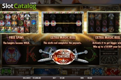Captura de tela2. Knights (Red Rake) slot