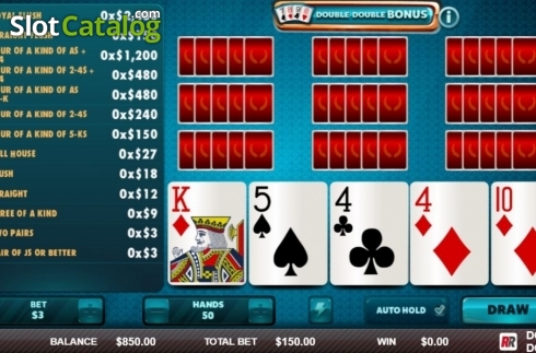 Pantalla3. Double Double Bonus (Red Rake) Tragamonedas 