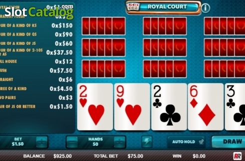 Game Screen 1. Royal Court slot
