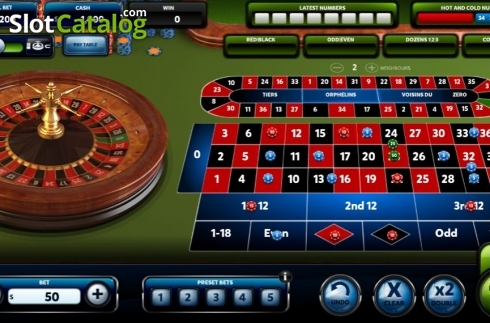 Game Screen 1. VIP Roulette (Red Rake) slot