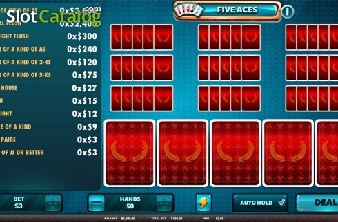 画面3. Five Aces カジノスロット