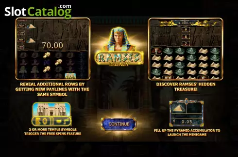 Bildschirm2. Ramses Legacy slot