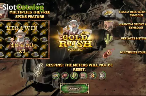 Skärmdump2. Gold Rush Riches slot