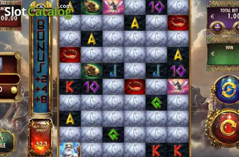 Game screen. Million Zeus 2 slot