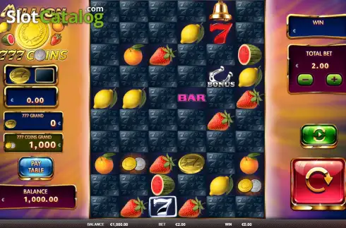 画面2. Million 777 Coins カジノスロット