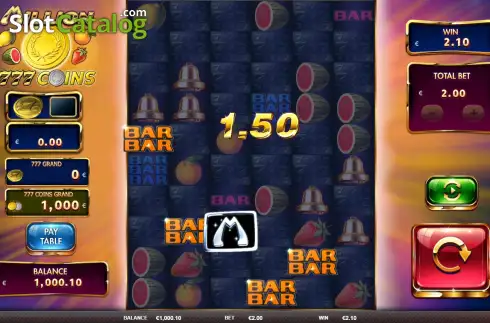 画面3. Million 777 Coins カジノスロット