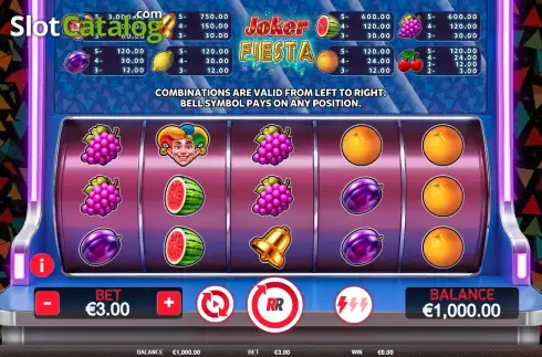 Schermo2. Joker Fiesta slot