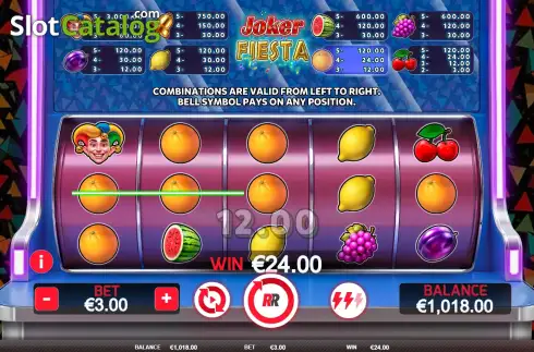 Schermo3. Joker Fiesta slot