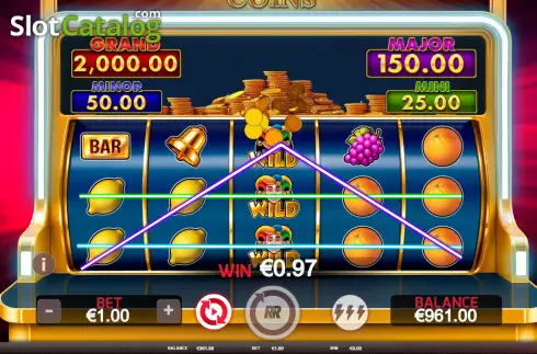 Pantalla3. Mega Coins Tragamonedas 