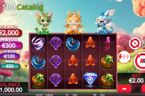 Ekran2. 3 DRAGONS RAKE IT IN yuvası