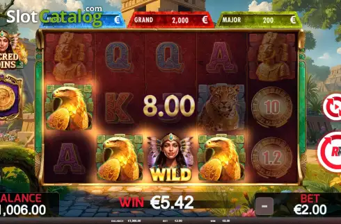 Bildschirm3. Sacred Coins slot