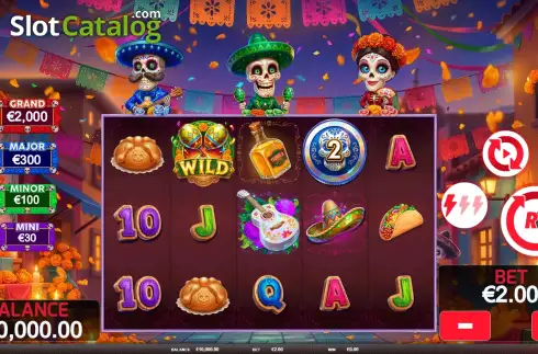 Pantalla2. Triple Fiesta Tragamonedas