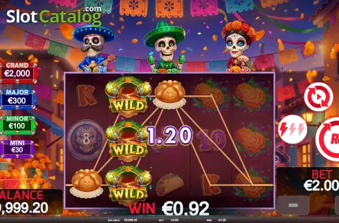Pantalla3. Triple Fiesta Tragamonedas
