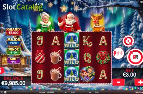 Écran2. Triple Christmas Machine à sous