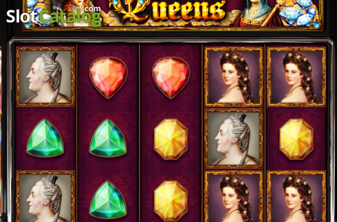 Game Workflow screen. Queens and Diamonds slot