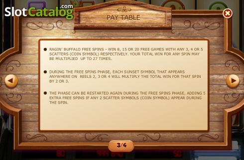 Schermo5. Ragin' Buffalo slot