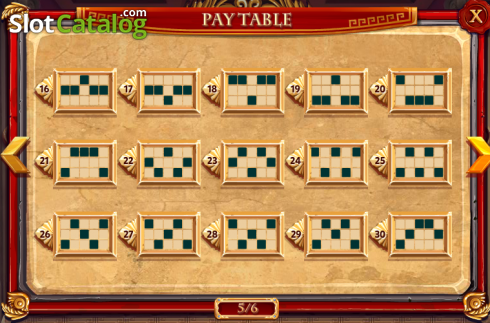 Paytable 5. Rome slot