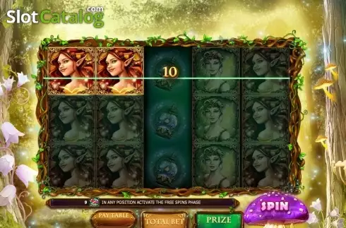 Win Screen. Fairies Forest (Red Rake) slot