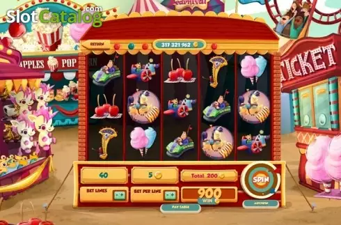 Win Screen. Fun Park slot