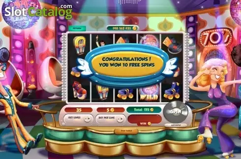 Win Screen 2. Roller Disco slot