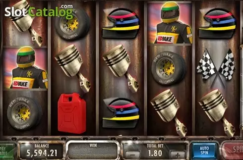 Sticky Pistons screen. Speed Heroes slot