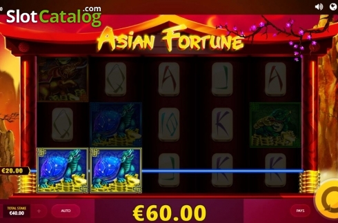Win Screen. Asian Fortune slot