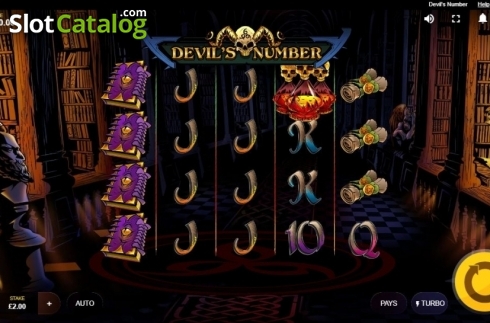 Reel Screen. Devil's Number slot