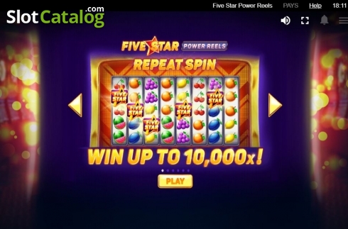 Game Rules 1. Five Star Power Reels slot